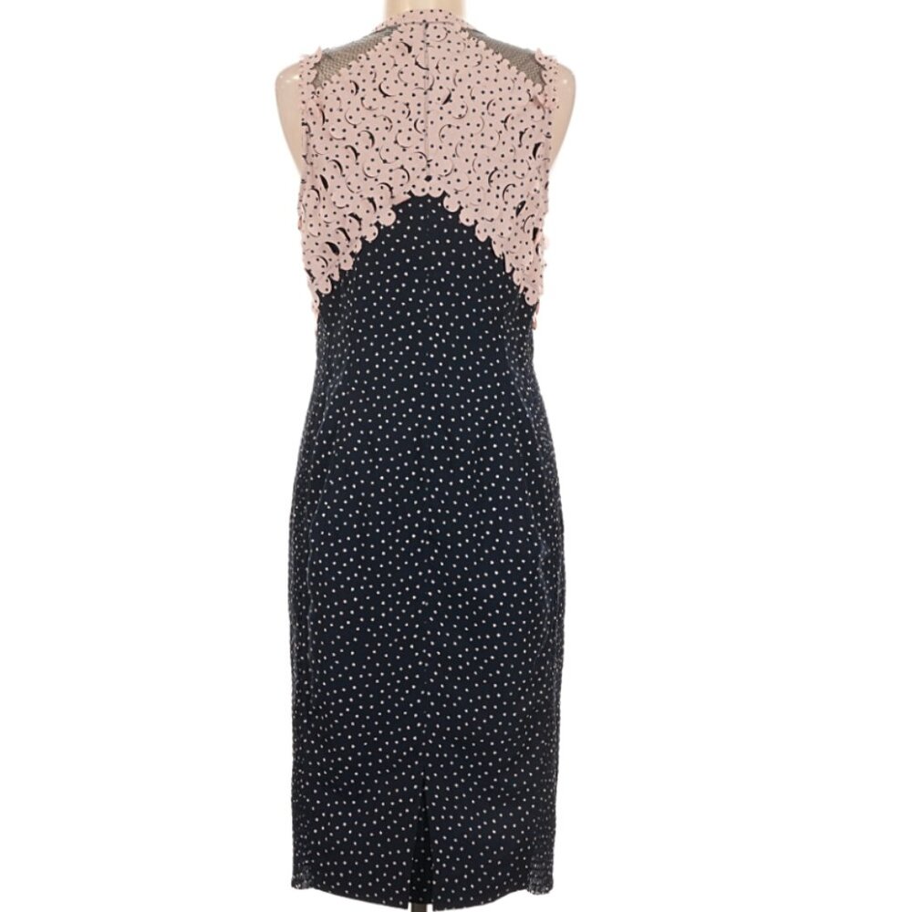 Anthropologie BEGUILE by Byron Lars Lasercut Sheath Lace Midi Dress 8 NWOT - Picture 6 of 16